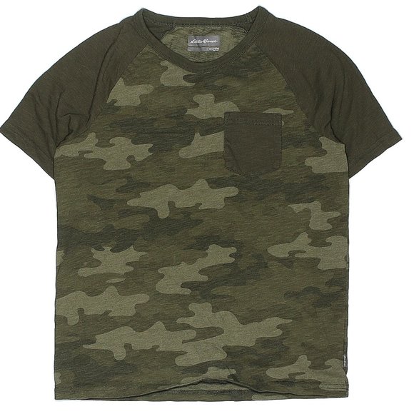 Eddie Bauer Boys Short Sleeve Camo Shirt Size L 14/16 - Picture 1 of 8